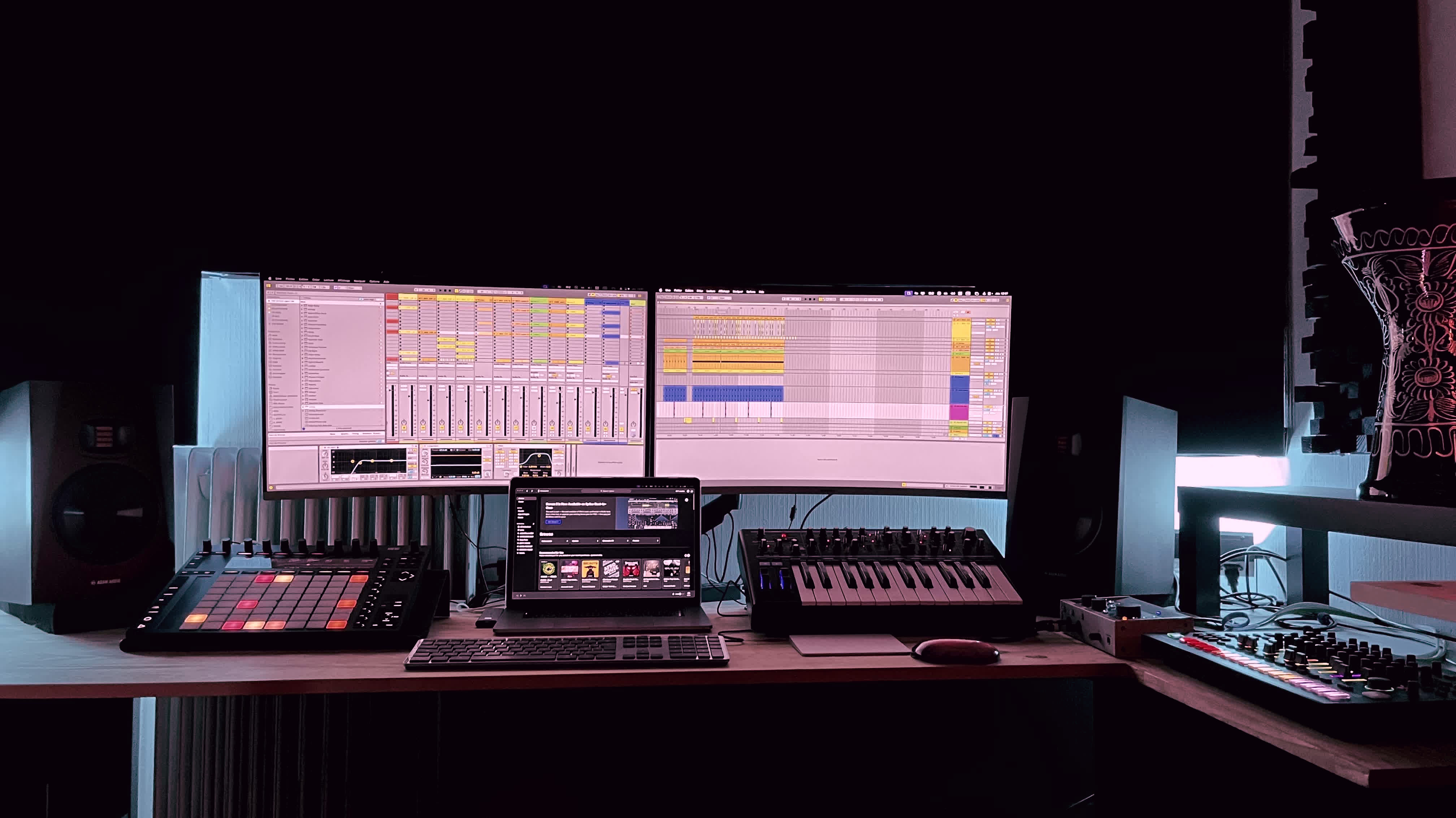 Station MAO avec Ableton Live, contrôleurs et monitoring